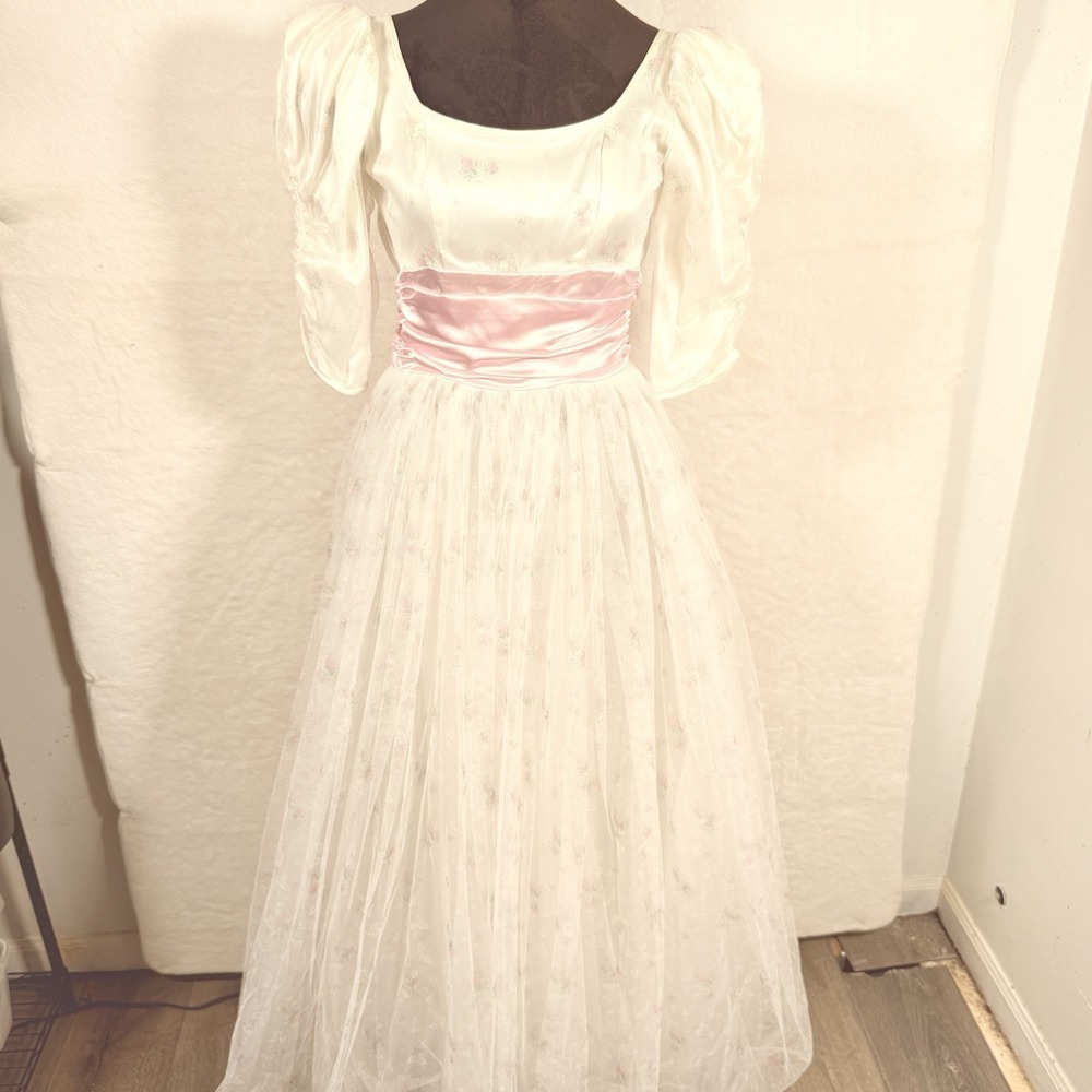 Vintage Jessica McClintock Bridal Wedding Prom 90s Ballgown Size 3 Princess Prom
